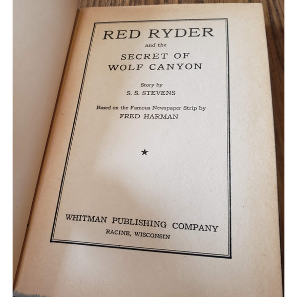 Red Ryder and the Secret of Wolf Canyon by Fred Harman 1941 Illustrated HC - Picture 7 of 14